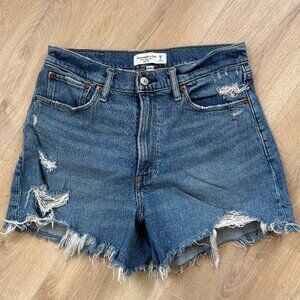 Abercrombie & Fitch Curve Love High Rise 4" Mom Short